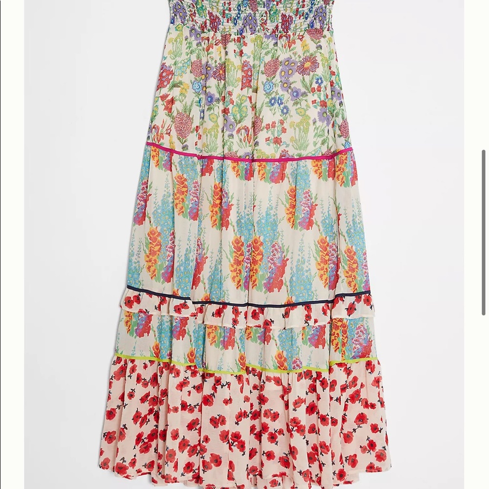 Anthropologie Lorraine Tiered Maxi Skirt